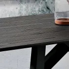 Stół kuchenny z MDF i metalu wykonany we Włoszech, Wilmer Viadurini