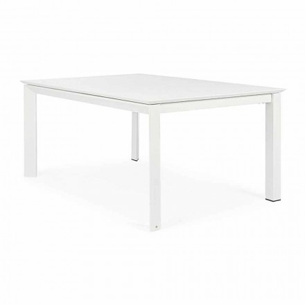 Stół rozkładany do 160 cm z aluminium Homemotion - Andries Viadurini