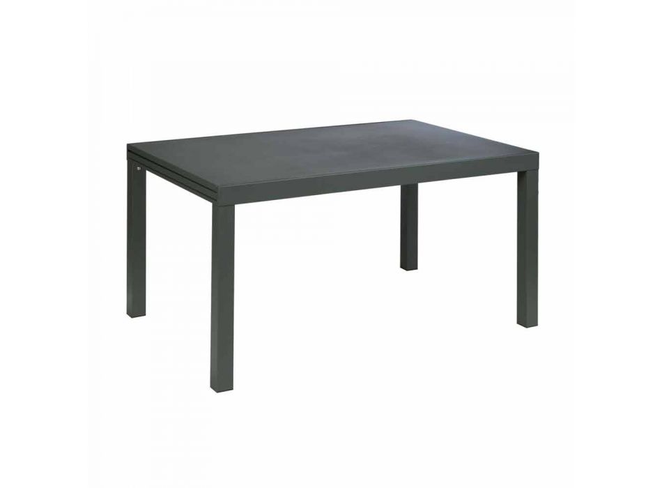 Rozkładany stół zewnętrzny do 280 cm z metalu Made in Italy - Dego Viadurini