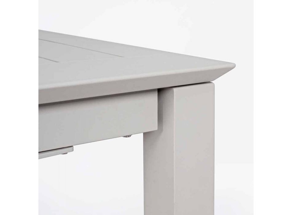 Rozkładany stolik zewnętrzny w aluminiowym nowoczesnym stylu Homemotion - Casper Viadurini