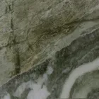 Stół ogrodowy z drewnianą podstawą i ceramicznym blatem Royal Peacock - Infinity Viadurini