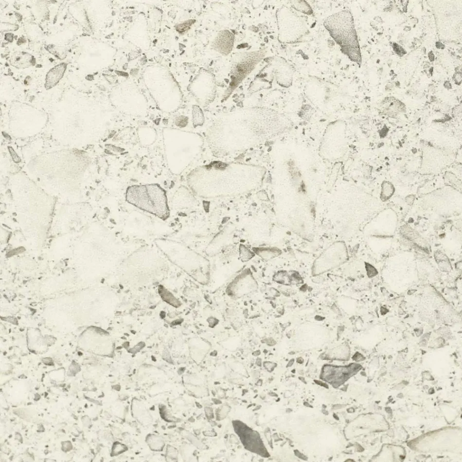 Stół ogrodowy z drewnianą podstawą i ceramicznym blatem w kolorze lastryko - Infinity Viadurini