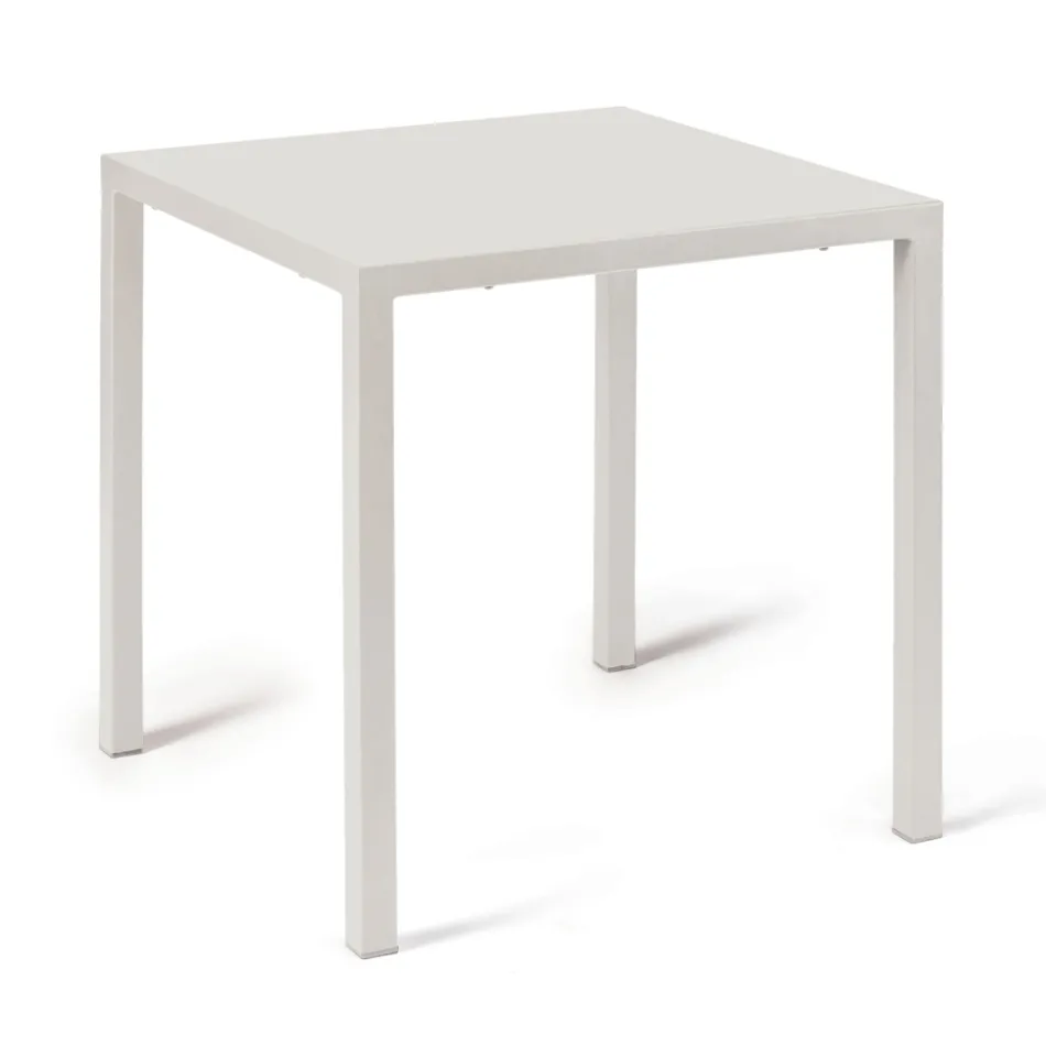 Stół zewnętrzny z konstrukcją ze stali ocynkowanej Made in Italy - Azul Viadurini