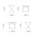 Stół zewnętrzny ze stali ocynkowanej Made in Italy - Blair Viadurini