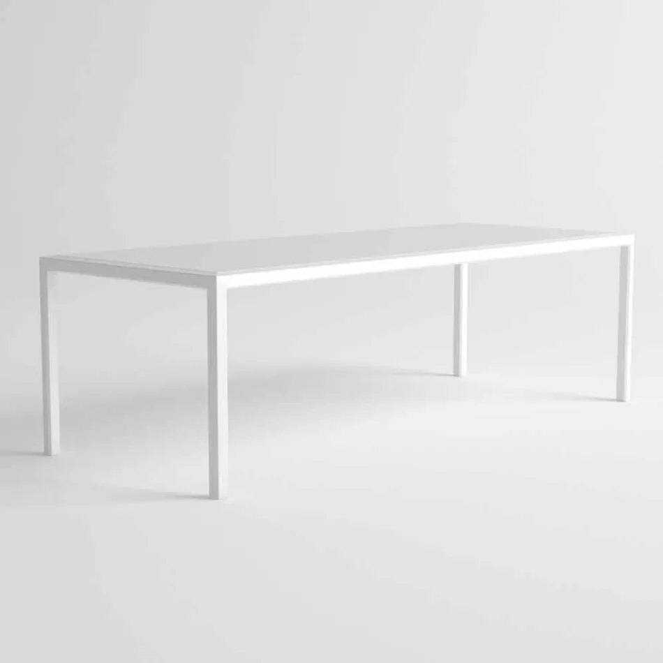 Stół zewnętrzny z aluminium o nowoczesnym designie do ogrodu - Mississippi2 Viadurini