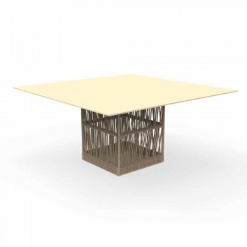 Aluminiowy kwadratowy stół ogrodowy Cliff Talenti 150 cm marki Palomba