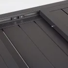 Rozkładany stół ogrodowy do 240 cm z aluminium w kolorze białym lub taupe - Franz Viadurini