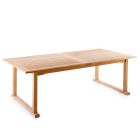 Rozkładany stół ogrodowy z drewna tekowego w różnych rozmiarach Made in Italy - Sleepy Viadurini