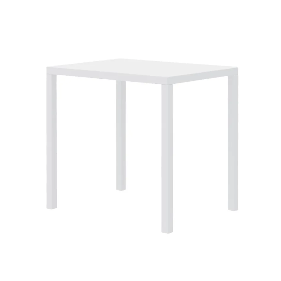 Prostokątny stół ogrodowy ze stali ocynkowanej Made in Italy - Azul Viadurini