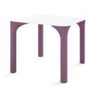 Stół ogrodowy z HPL z nogami z polietylenu Made in Italy - Glen Viadurini