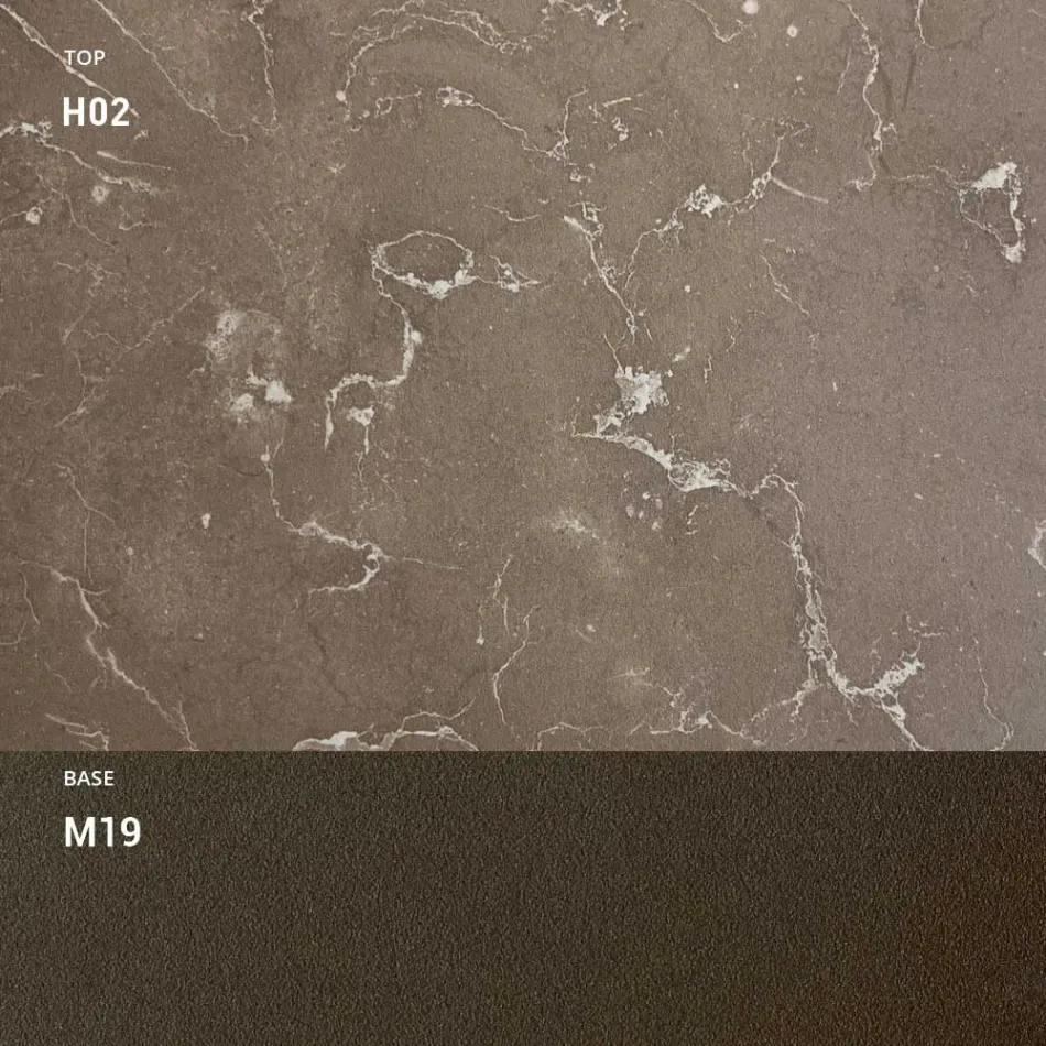 Stół ogrodowy HPL z aluminiową konstrukcją Made in Italy - Carl Viadurini