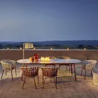 Kolorowy stół ogrodowy Hpl Top Made in Italy - Emma by Varaschin Viadurini