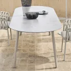 Kolorowy stół ogrodowy Hpl Top Made in Italy - Emma by Varaschin Viadurini