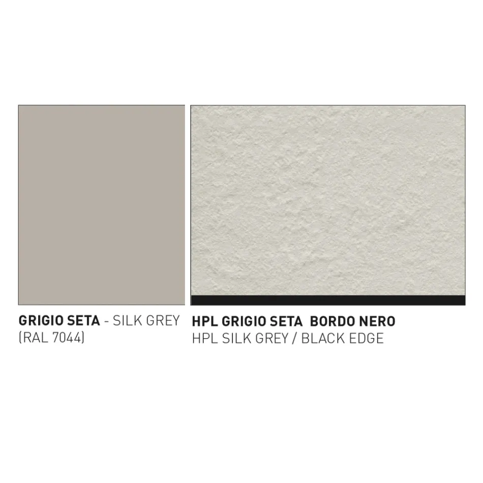 Kolorowy stół ogrodowy Hpl Top Made in Italy - Emma by Varaschin Viadurini