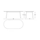 Kolorowy stół ogrodowy Hpl Top Made in Italy - Emma by Varaschin Viadurini