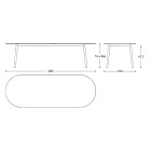 Kolorowy stół ogrodowy Hpl Top Made in Italy - Emma by Varaschin Viadurini