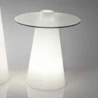 Szkło polietylenowe ze szkła stołowego Bright Indoor Table Slide Peak (H80) wyprodukowane we Włoszech Viadurini