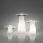 Szkło polietylenowe ze szkła stołowego Bright Indoor Table Slide Peak (H80) wyprodukowane we Włoszech Viadurini