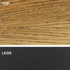 Stół do jadalni w kształcie beczki z fornirowanym blatem Made in Italy - Settimmio Viadurini