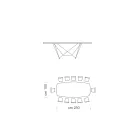 Ceramiczny stół do jadalni w beczce Made in Italy - Ezzellino Viadurini