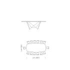 Ceramiczny stół do jadalni w beczce Made in Italy - Ezzellino Viadurini