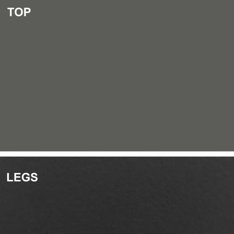 Luksusowy stół do jadalni w kształcie beczki wykonany we Włoszech z Fenix i stali - Settimmio Viadurini