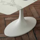 Stół do jadalni z beczki z laminatu i syntetycznego marmuru Made in Italy - Brontolo Viadurini