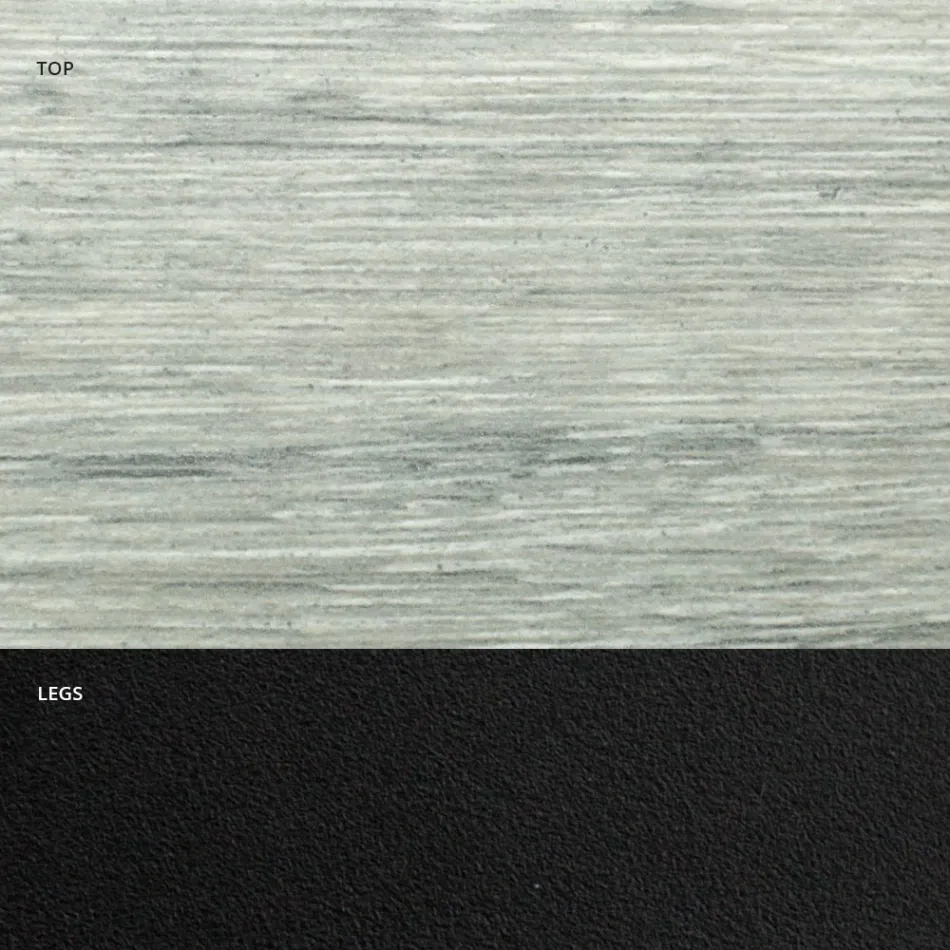 Stół do jadalni w kształcie beczki z laminatu imitującego drewno Made in Italy - Cave Viadurini