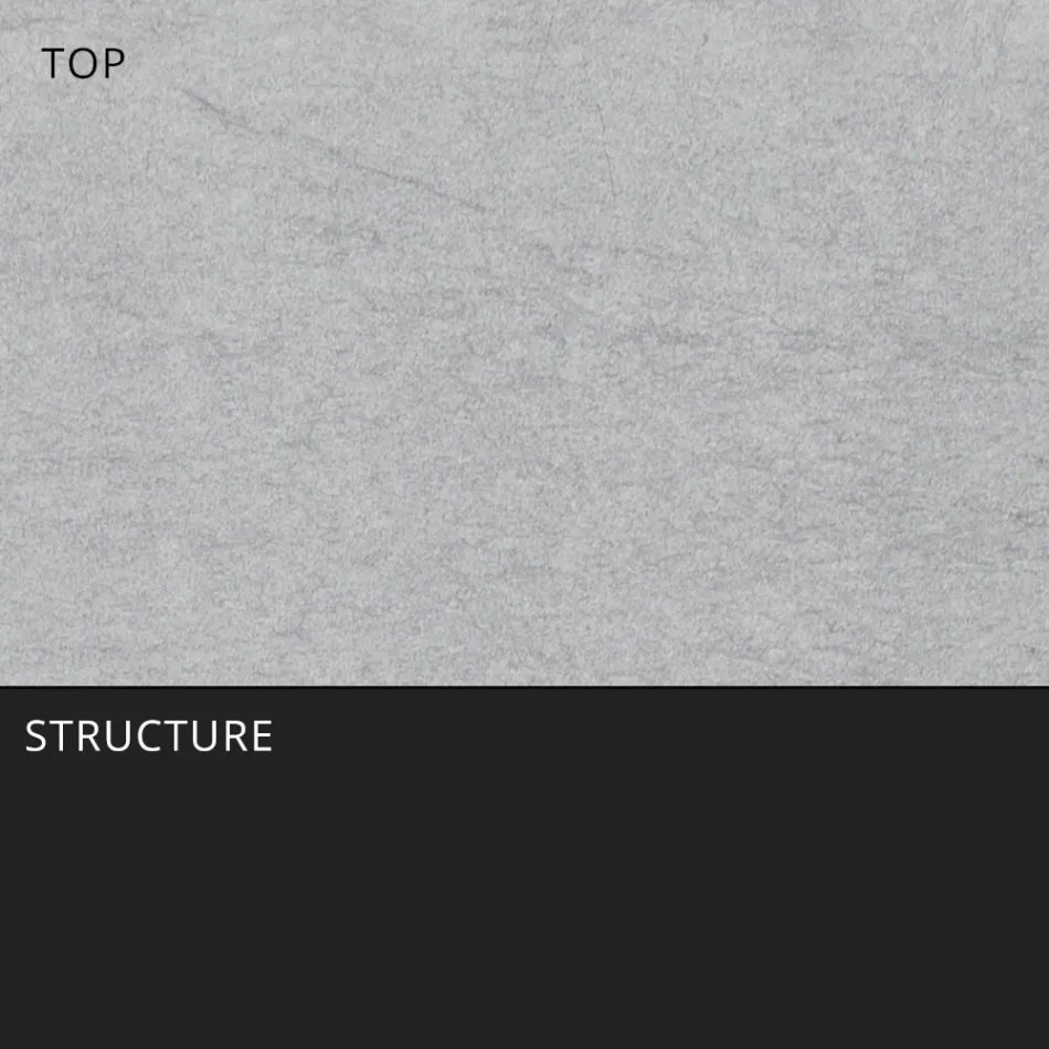 Rozkładany stół do jadalni na zewnątrz 318 cm z aluminium i kamionki - Filomena Viadurini