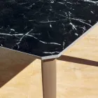 Rozkładany stół do jadalni na zewnątrz 318 cm z aluminium i kamionki - Filomena Viadurini