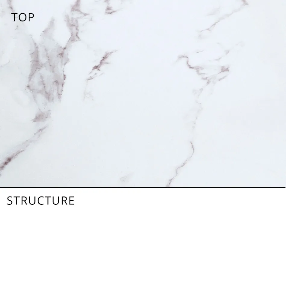 Rozkładany stół do jadalni na zewnątrz 318 cm z aluminium i kamionki - Filomena Viadurini