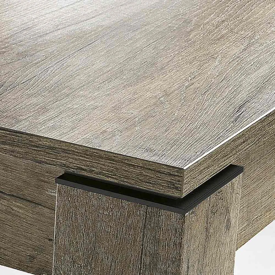 Stół do jadalni rozkładany do 200 cm z melaminy Made in Italy - Denis Viadurini