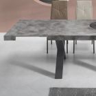 Stół do jadalni rozkładany do 260 cm Nowoczesny efekt betonu - Lenova Viadurini