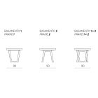 Stół rozkładany do 260 cm z laminatu o nowoczesnym designie - Tiferno Viadurini