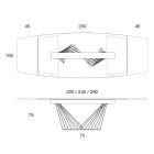 Stół do jadalni rozkładany do 290 cm z blatem metalowo-ceramicznym - Ricolo Viadurini
