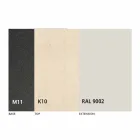 Stół Rozkładany do 298 cm w Blacie Metalowym i Ceramicznym - Anaconda Viadurini