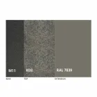 Stół Rozkładany do 298 cm w Blacie Metalowym i Ceramicznym - Anaconda Viadurini