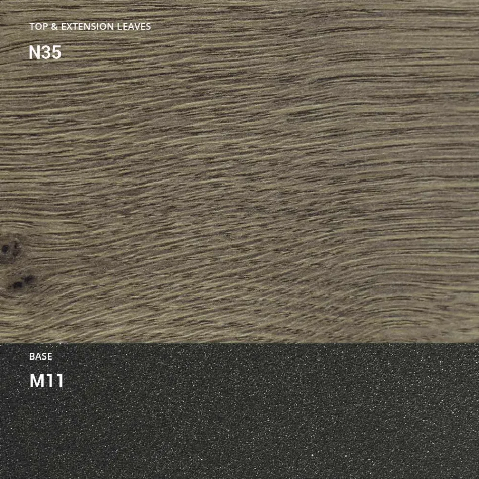 Stół rozkładany do 298 cm z melaminy Made in Italy - Fedemo Viadurini