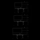 Stół rozkładany do 298 cm z melaminy Made in Italy - Fedemo Viadurini