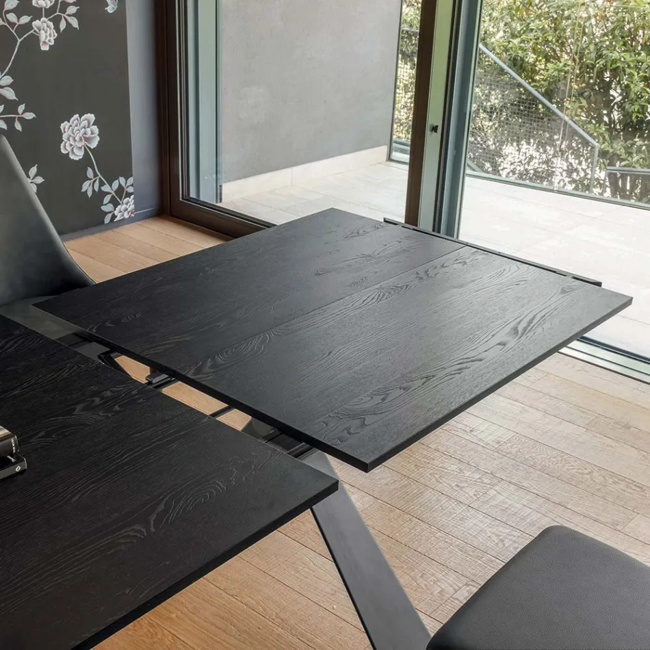 Stół rozkładany do 298 cm z melaminy Made in Italy - Fedemo Viadurini