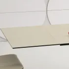 Stół rozkładany do 3 m na ceramicznych i drewnianych nogach - Cesteo Viadurini