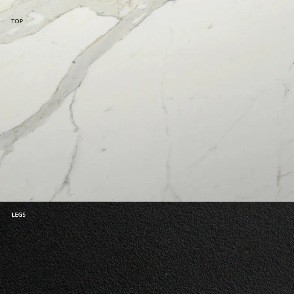 Rozkładany stół do jadalni do 300 cm z Hypermarble Made in Italy - Grotta Viadurini