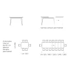 Stół do jadalni rozkładany do 310 cm z laminatu Made in Italy - lata 70 Viadurini