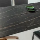 Rozkładany stół jadalny z metalową ramą Made in Italy - Elastic Viadurini