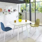 Stół rozkładany z szklanym blatem Japan New Viadurini