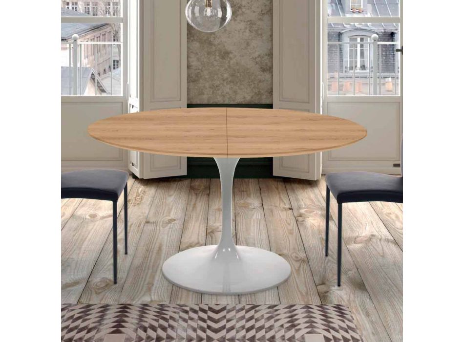 Rozkładany stół do jadalni do 170 cm z laminatu Made in Italy - dolary Viadurini