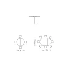 Rozkładany stół do jadalni do 170 cm z laminatu Made in Italy - dolary Viadurini