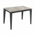 Stół rozkładany do 170 cm z nowoczesnego metalu i ceramiki - Syrta