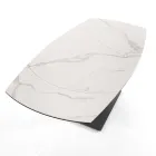 Rozkładany stół do jadalni do 180 cm z ceramiki i stali - Catone Viadurini