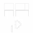 Stół rozkładany do 230 cm z melaminy Wyprodukowano we Włoszech - platyna Viadurini